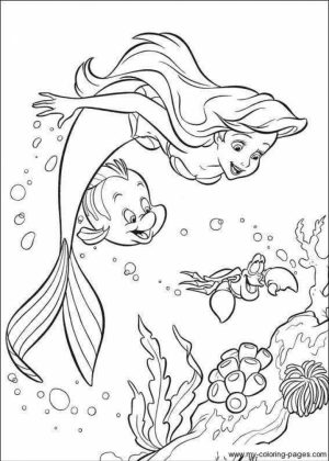 Little Mermaid Coloring Pages for Girls   21091