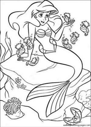 Little Mermaid Coloring Pages for Girls   31708