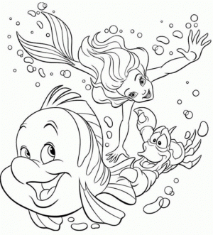 Little Mermaid Coloring Pages Princess Ariel   24503
