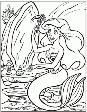 Little Mermaid Coloring Pages Princess Ariel   97805