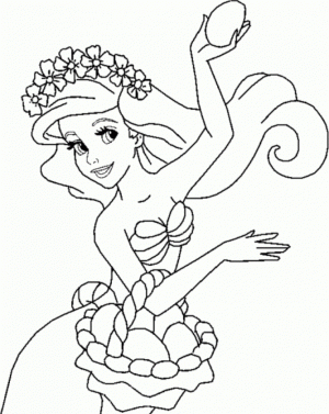 Little Mermaid Coloring Pages Princess Printable for Girls   31895