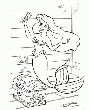 Little Mermaid Coloring Pages Princess Printable for Girls   90527