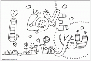 Love Coloring Pages for Kids   24a5s