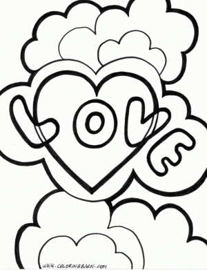 Love Coloring Pages to Print for Kids   17859