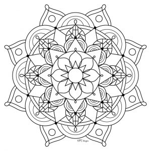 Mandala Design Coloring Pages   7749c