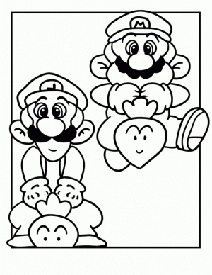 Mario and Luigi coloring pages printable   h41nc
