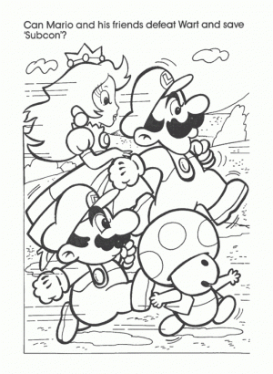 Mario Bros coloring pages free   83nc2