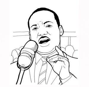 Martin Luther King Jr Coloring Pages for Toddlers   dl53x