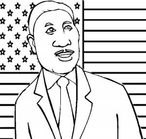 Martin Luther King Jr Coloring Pages to Print Online   lj8rr