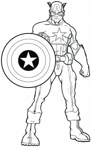 Marvel Coloring Pages Captain America   ywn3l