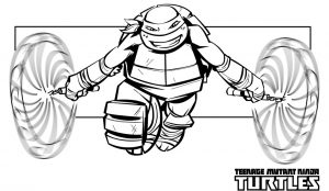 michaelangelo from teenage mutant ninja turtles coloring pages – 12721