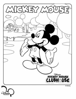 Mickey Mouse Clubhouse Coloring Pages Free   62ns8