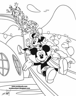 Mickey Mouse Clubhouse Coloring Pages Online   mu5l