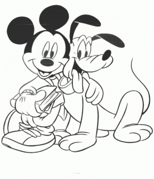 Mickey Mouse Coloring Page Free Printable   9466