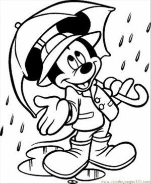 Mickey Mouse Coloring Page Free Printable   9548
