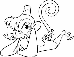 Monkey Coloring Pages for Kids   31075