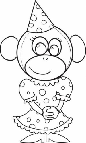 Monkey Coloring Pages Free to Print   80841