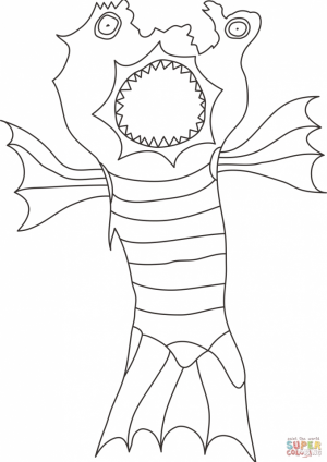 Monster Coloring Pages Free for Kids   48163