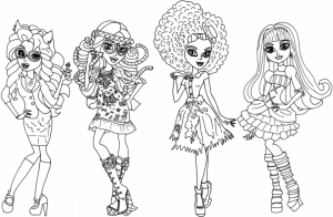 Monster High Coloring Pages Free Printable   679165