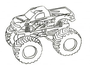 monster truck coloring page free printable for kids – 77219