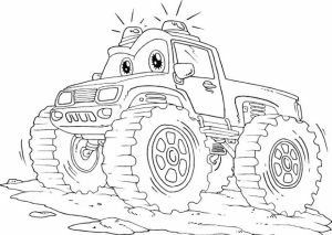 Monster Truck Coloring Pages Free Printable   85187