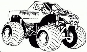 Monster Truck Coloring Pages Free Printable   98416