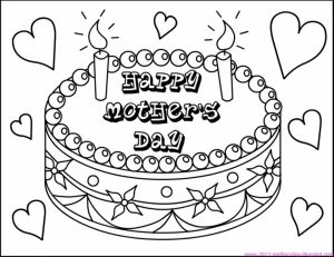 Mothers Day Coloring Pages for Kids   41702