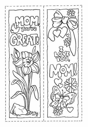 Mothers Day Coloring Sheets Printable for Kids   62997