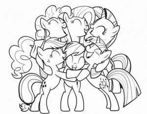 My Little Pony Friendship Is Magic Coloring Pages Printable for Kids   18632