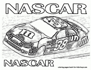 Nascar Coloring Pages to Print for Kids   05672
