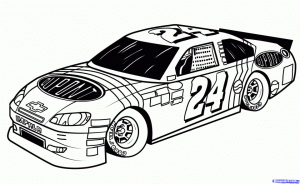 Nascar Coloring Pages to Print for Kids   16492