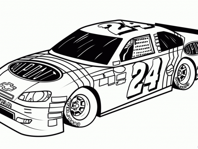 Nascar Coloring Pages For Kids Printable 8