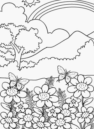 Nature Coloring Pages Online Printable   nhywg