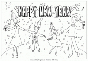 New Years Coloring Pages Free to Print for Kids   31902