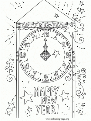 New Years Coloring Pages Free to Print for Kids   42098