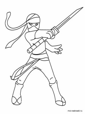 Ninja Coloring Pages for Kids   hdn59