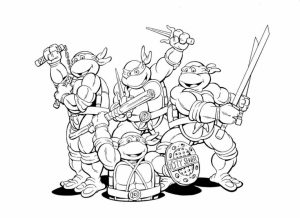 Ninja Turtle Coloring Page Free Printable   22398