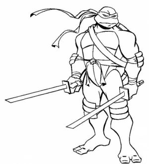 Ninja Turtle Coloring Page Free Printable   42032