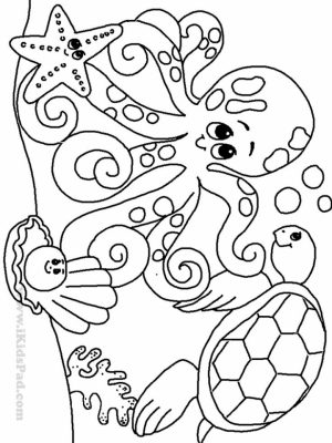 Ocean Coloring Pages Printable   715ag