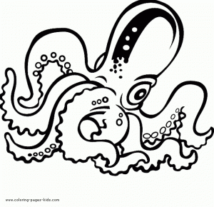 Octopus Coloring Pages Free Printable   u043e