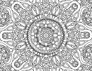Online Abstract Coloring Pages for Grown Ups   25143