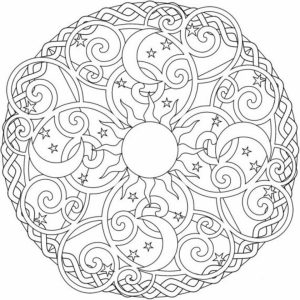 Online Abstract Coloring Pages for Grown Ups   56473