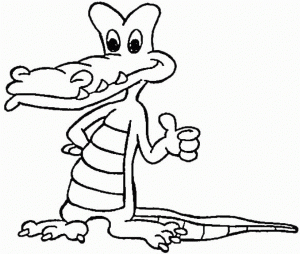 Online Alligator Coloring Pages to Print   swsyq