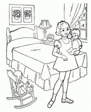 Online American Girl Coloring Pages   f8shy