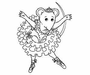 Online Angelina Ballerina Coloring Pages   703915