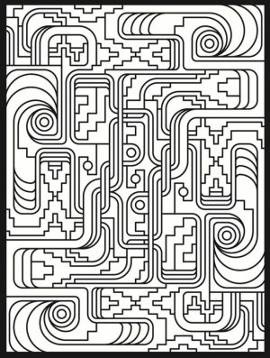 Online Art Deco Patterns Coloring Pages for Adults   467867