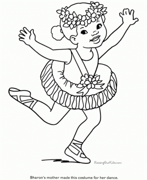 Online Ballerina Coloring Pages   a9m0j