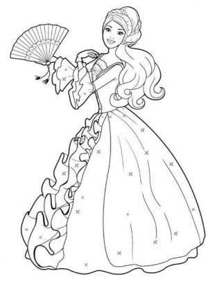 Online Barbie Coloring Pages to Print   swsyq