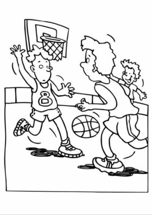 Online Basketball Coloring Pages   358888