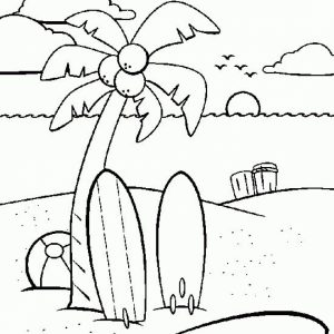 Online Beach Coloring Pages   539BT